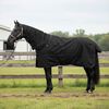 vidaXL Manta para Caballo Verde Oscuro y Negro 145 cm Poli&eacute;ster