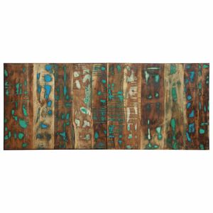 vidaXL Cabecero de cama multicolor 120 cm madera maciza reciclada
