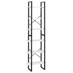 vidaXL Estanter&iacute;a de madera maciza pino blanca 60x30x210 cm
