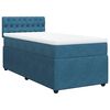 vidaXL Cama box spring con colch&oacute;n terciopelo azul 100x200 cm