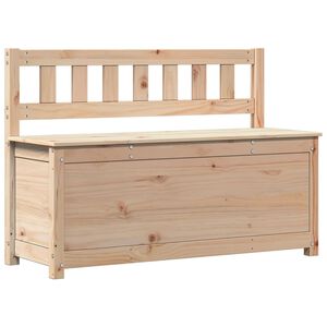 vidaXL Banco de madera maciza de pino 110x41x76,5 cm