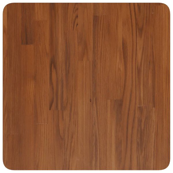 vidaXL Tablero de mesa cuadrada madera roble marrón oscuro 50x50x2,5cm