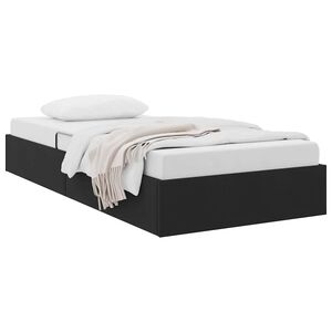 vidaXL Cama con almacenamiento Negro 90 x 190 cm Terciopelo