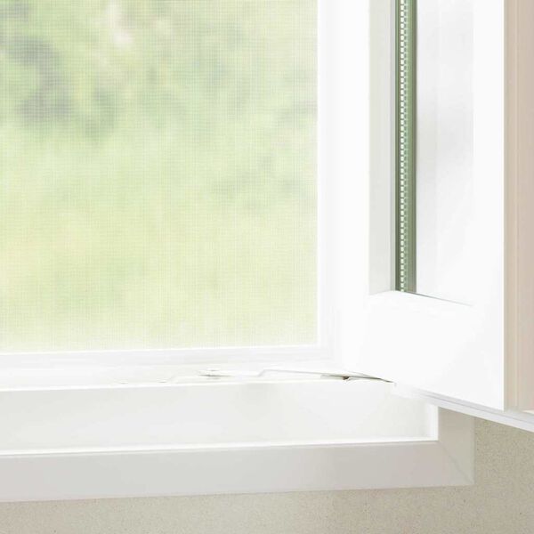 vidaXL Malla mosquitera Blanco 100 x 1000 cm Acero