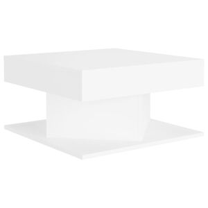 vidaXL Mesa de centro madera contrachapada blanco 57x57x30 cm