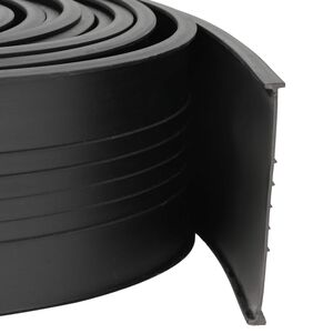 vidaXL Sello de Puerta de Garaje Negro 70 x 6 mm 4,5 m PVC