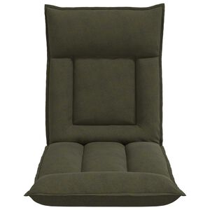 vidaXL Sill&oacute;n ajustable Verde militar Tela