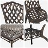 vidaXL Conjunto de Comedor de Jard&iacute;n 5 pcs Bronce Aluminio