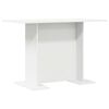 vidaXL Mesa de comedor de madera contrachapada blanco 110x60x75 cm