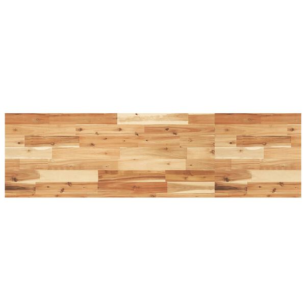 vidaXL Estante flotante madera acacia maciza acabado aceite 160x40x4cm