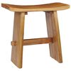 vidaXL Taburete de madera maciza de teca