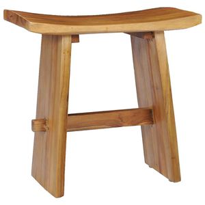 vidaXL Taburete de madera maciza de teca