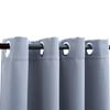 vidaXL Cortinas opacas con anillas de metal 2 piezas gris 140x245 cm