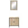 vidaXL Juego de muebles de ba&ntilde;o 2 pcs Marr&oacute;n 60 x 30 x 60 cm