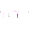 vidaXL Bordes de c&eacute;sped acero corten flexible 10 piezas 15x103 cm
