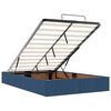 vidaXL Estructura de cama otomana colch&oacute;n tela azul 120x190 cm