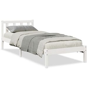 vidaXL Cama extralarga sin colch&oacute;n madera maciza de pino 80x220 cm