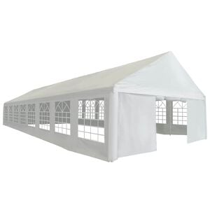 vidaXL Carpa para fiestas PE blanco 6x16 m