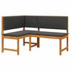 vidaXL Silla de Jard&iacute;n Marr&oacute;n 140 x 100 x 91cm Madera maciza de Acacia