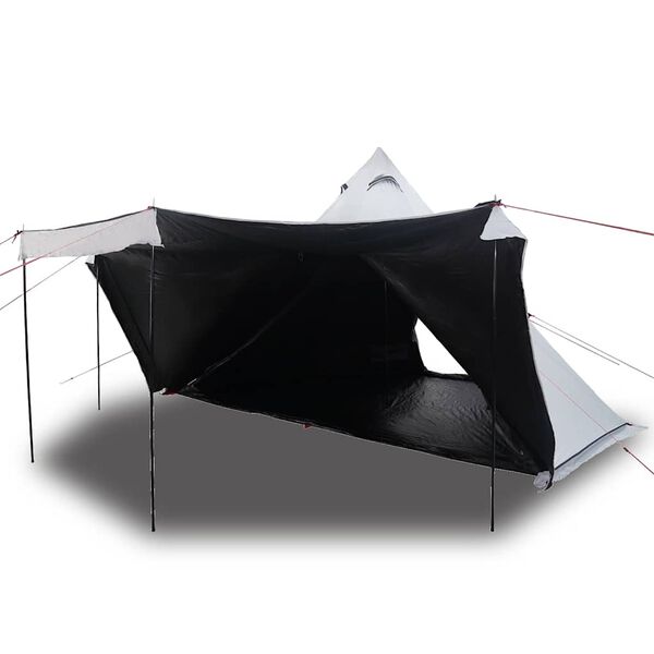 vidaXL Tienda familiar tipi 8 personas tela opaca impermeable blanca