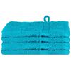 vidaXL Toalla de Invitado SOLUND 4 pcs Turquesa 15 x 21 cm 550 gsm