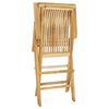 vidaXL Conjunto de comedor de jardín 5 piezas madera maciza de teca