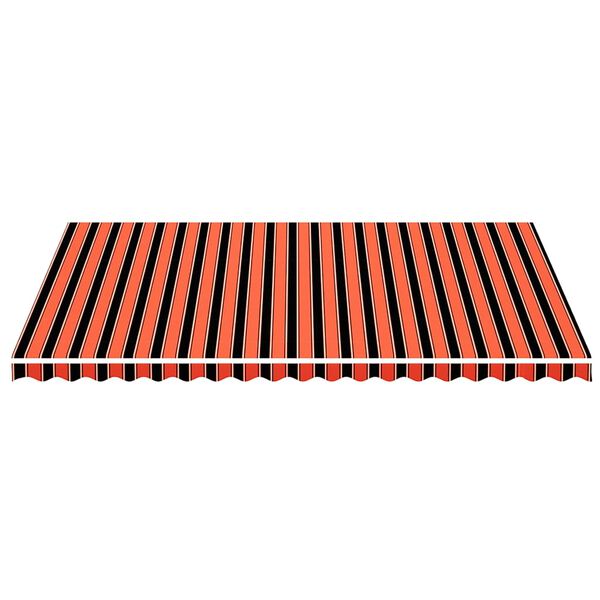 vidaXL Tela de repuesto para toldo naranja y marrón 5x3,5 m