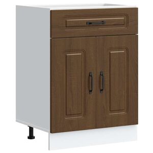 vidaXL Mueble bajo de cocina Kalmar madera ingenier&iacute;a de roble marr&oacute;n