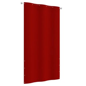 vidaXL Toldo para balc&oacute;n de tela oxford rojo 120x240 cm