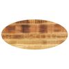 vidaXL Tablero de mesa ovalado madera maciza de mango 110x40x2,5 cm