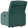 vidaXL Sill&oacute;n masaje el&eacute;ctrico reclinable elevable tela verde oscuro