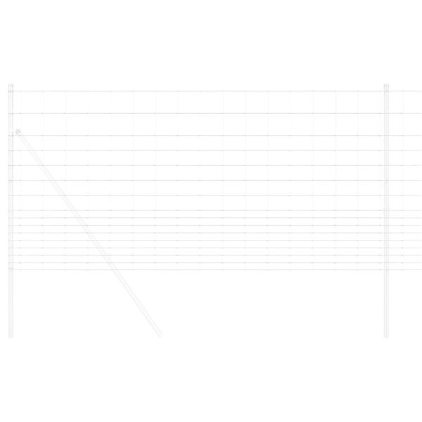 vidaXL Valla de campo Gris 1.2 x 10 m Acero