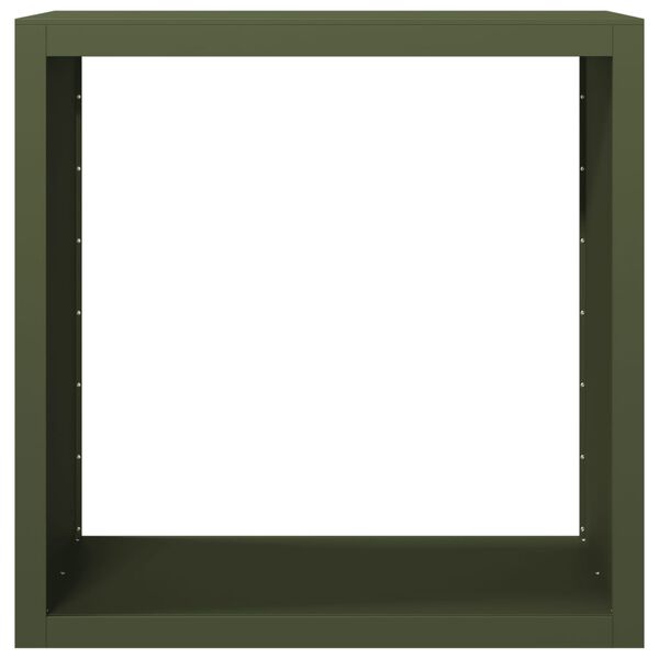 vidaXL Le&ntilde;ero de acero verde 100x40x100 cm