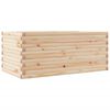 vidaXL Jardinera de madera maciza de pino 110x60x46 cm