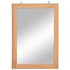 vidaXL Espejo de pared madera de teca maciza 50x70 cm