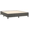 vidaXL Estructura de cama con somier terciopelo gris oscuro 180x200cm