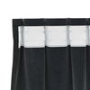 vidaXL Cortinas opacas 2 pcs Negro 140 x 260 cm Terciopelo