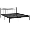 vidaXL Estructura de cama sin colch&oacute;n metal negro 160x200 cm
