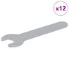 vidaXL Llave 12 uds. Plateado 10 mm Hierro