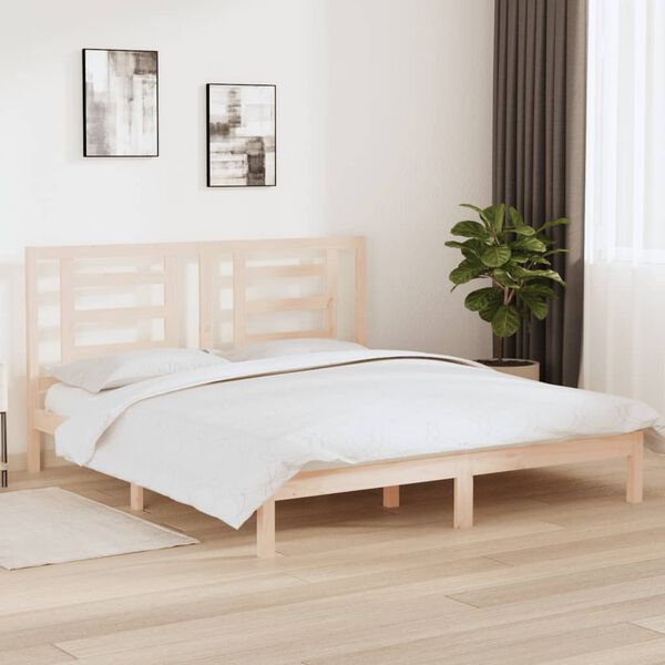 vidaXL Estructura de cama madera maciza 180x200 cm