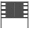 vidaXL Cabecero madera maciza de pino gris 81x4x100 cm