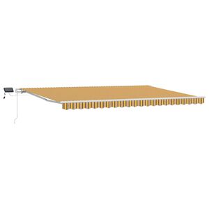 vidaXL Toldo retr&aacute;ctil Multicolor 500 x 350 cm Tela y Aluminio