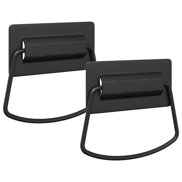 vidaXL Mangos de Gabinete 2 pcs Negro 85 x 45 mm Metal