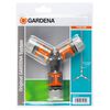 GARDENA Conjunto de acople para manguera 4 uds naranja/gris 18287-20