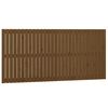 vidaXL Cabecero cama pared madera maciza pino marr&oacute;n miel 185x3x90 cm