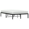 vidaXL Estructura de cama sin colch&oacute;n metal negro 120x190 cm