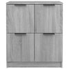 vidaXL Aparador de madera contrachapada gris Sonoma 60x30x70 cm