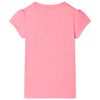 Camiseta infantil rosa neón 128