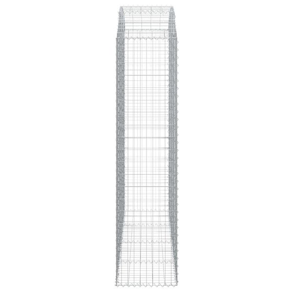 vidaXL Cesta gaviones forma arco hierro galvanizado 200x50x200/220 cm