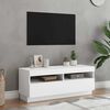 vidaXL Mueble para TV con luces LED blanco 100x35x40 cm